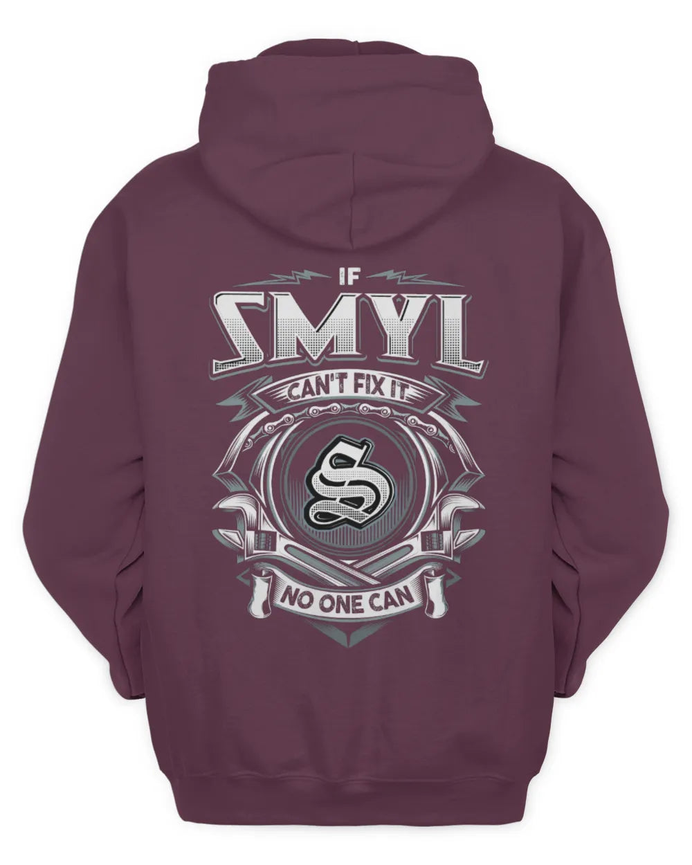 SMYL AP81-K4-626 - Personalized Ahmed Quote Apparel “If Ahmed Can't Fix It, No One Can” - Unisex Hoodie - Maroon