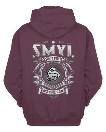 SMYL AP81-K4-626 - Personalized Ahmed Quote Apparel “If Ahmed Can't Fix It, No One Can” - Unisex Hoodie - Maroon