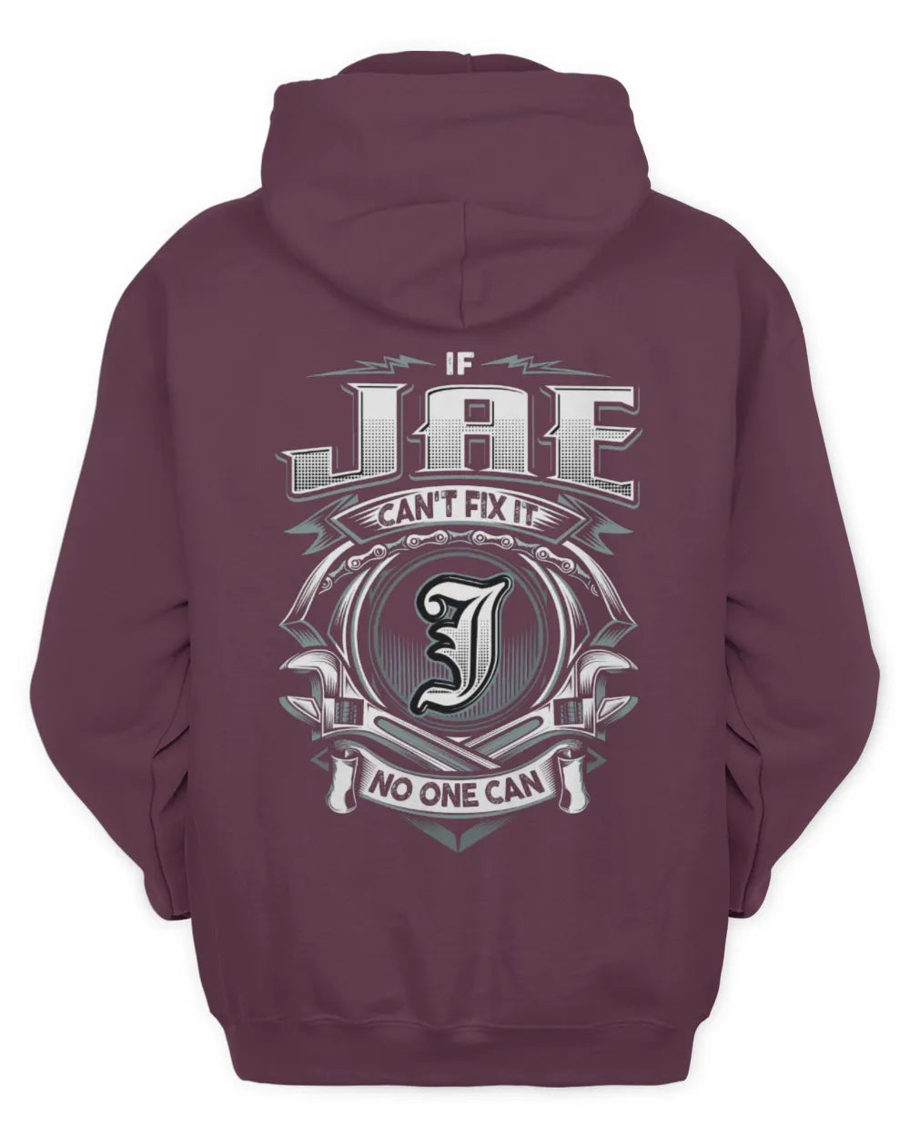 JAE AP81-K4-626 - Personalized Ahmed Quote Apparel “If Ahmed Can't Fix It, No One Can” - Unisex Hoodie - Maroon