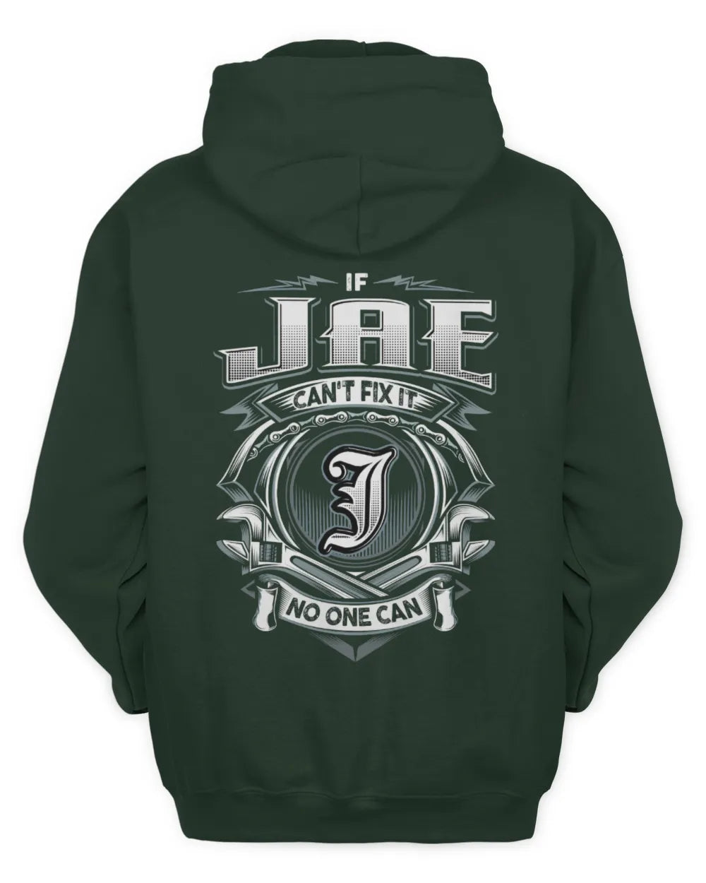 JAE AP81-K4-626 - Personalized Ahmed Quote Apparel “If Ahmed Can't Fix It, No One Can” - Unisex Hoodie - Forest Green