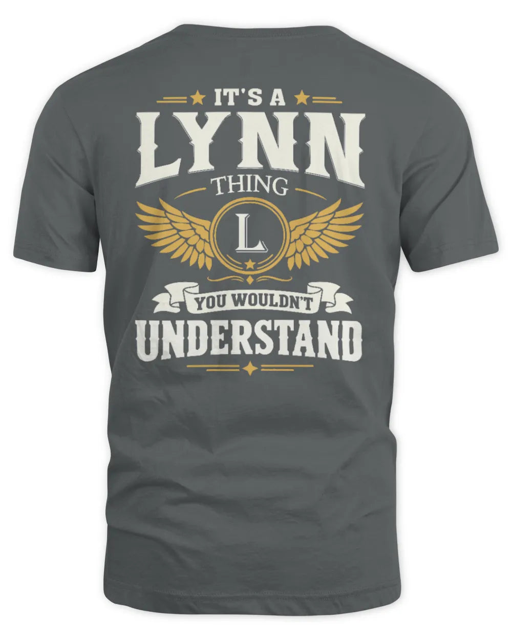 LYNN KT06-M008 It’s a [NAME] Thing – You Wouldn’t Understand | Personalized Vintage T-Shirt - Unisex Standard T-Shirt - Charcoal