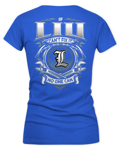 LIU AP81-K4-626 - Personalized Ahmed Quote Apparel “If Ahmed Can't Fix It, No One Can” - Women's V-Neck T-Shirt - Royal