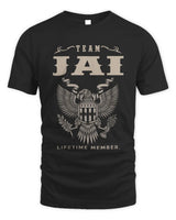JAI TP06-K82 – Personalized Classic Style Apparel “Team NAME Lifetime Member” - Unisex Standard T-Shirt - Black