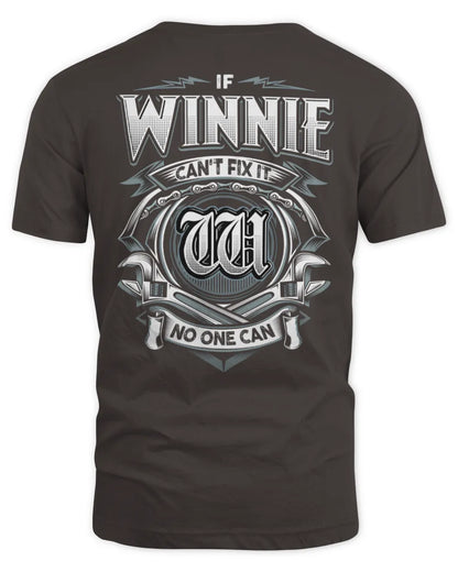 WINNIE AP81-K4-626 - Personalized Ahmed Quote Apparel “If Ahmed Can't Fix It, No One Can” - Unisex Standard T-Shirt - Dark Chocolate