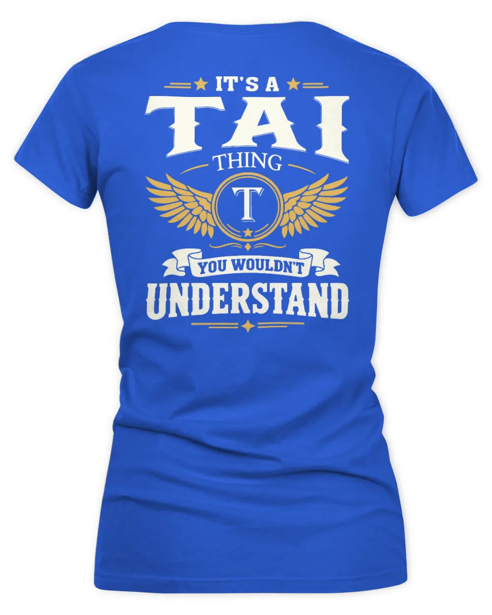 TAI KT06-M008 It’s a [NAME] Thing – You Wouldn’t Understand | Personalized Vintage T-Shirt - Women's V-Neck T-Shirt - Royal
