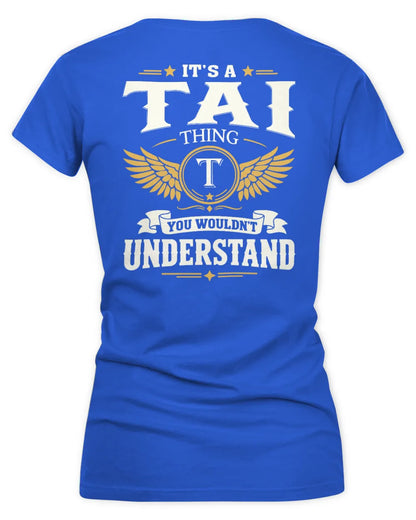 TAI KT06-M008 It’s a [NAME] Thing – You Wouldn’t Understand | Personalized Vintage T-Shirt - Women's V-Neck T-Shirt - Royal