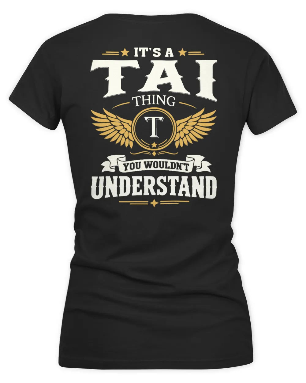 TAI KT06-M008 It’s a [NAME] Thing – You Wouldn’t Understand | Personalized Vintage T-Shirt - Women's V-Neck T-Shirt - Black