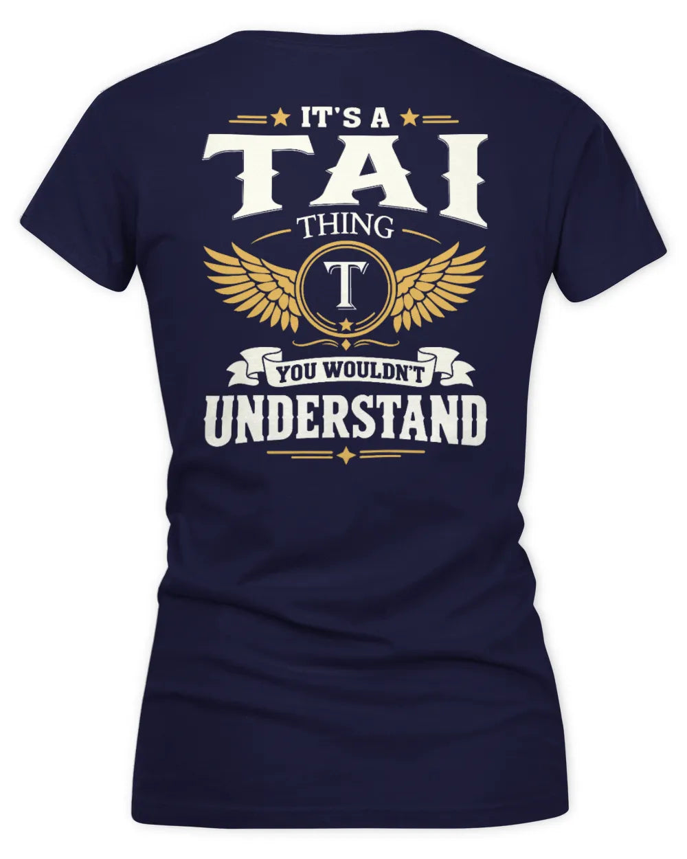 TAI KT06-M008 It’s a [NAME] Thing – You Wouldn’t Understand | Personalized Vintage T-Shirt - Women's V-Neck T-Shirt - Navy