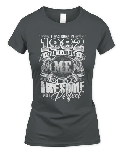 1982 HH89-K2 – Awesome Birth Year Quote T-Shirt - Women's Standard T-Shirt - Charcoal
