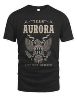 AURORA TP06-K82 – Personalized Classic Style Apparel “Team NAME Lifetime Member” - Unisex Standard T-Shirt - Black