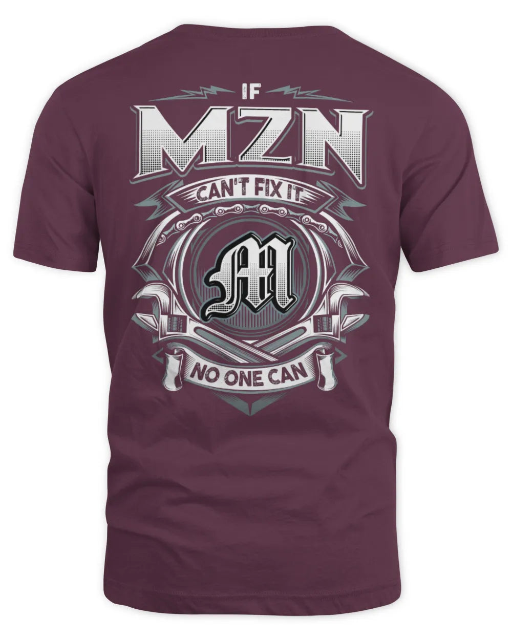 MZN AP81-K4-626 - Personalized Ahmed Quote Apparel “If Ahmed Can't Fix It, No One Can” - Unisex Standard T-Shirt - Maroon