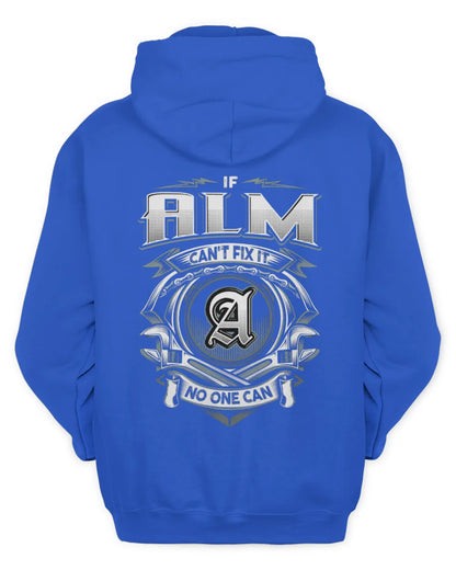 ALM AP81-K4-626 - Personalized Ahmed Quote Apparel “If Ahmed Can't Fix It, No One Can” - Unisex Hoodie - Royal