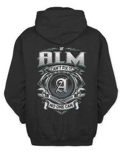 ALM AP81-K4-626 - Personalized Ahmed Quote Apparel “If Ahmed Can't Fix It, No One Can” - Unisex Hoodie - Black