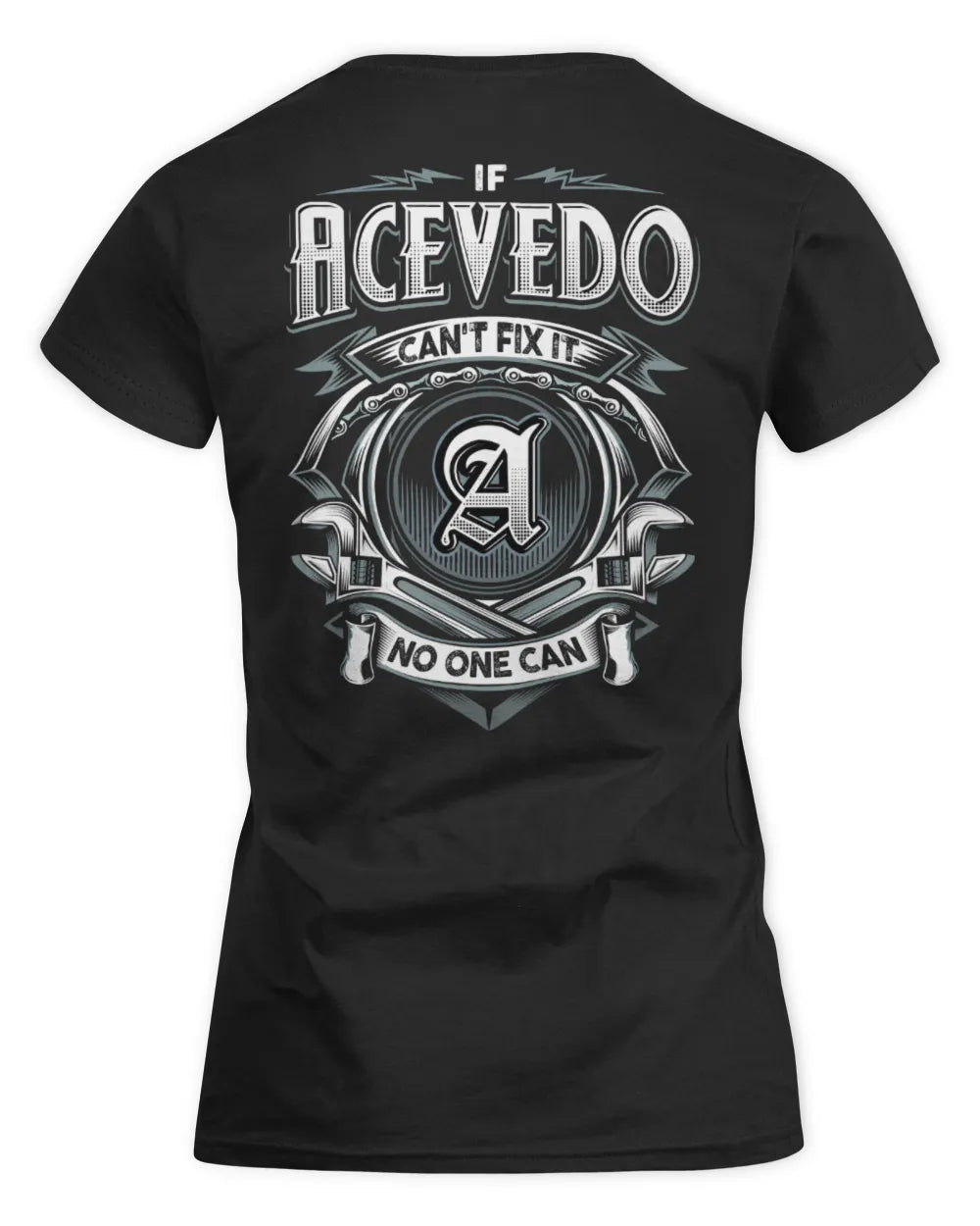 ACEVEDO AP81-K4-626 - Personalized Ahmed Quote Apparel “If Ahmed Can't Fix It, No One Can” - Women's Standard T-Shirt - Black