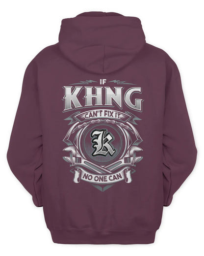 KHNG AP81-K4-626 - Personalized Ahmed Quote Apparel “If Ahmed Can't Fix It, No One Can” - Unisex Hoodie - Maroon