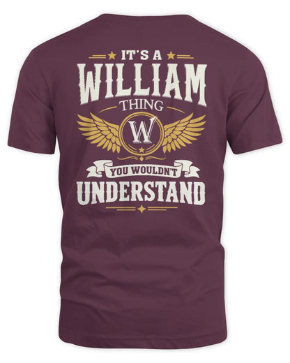 WILLIAM KT06-M008 It’s a [NAME] Thing – You Wouldn’t Understand | Personalized Vintage T-Shirt - Unisex Standard T-Shirt - Maroon