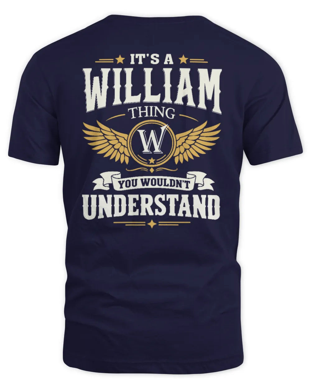 WILLIAM KT06-M008 It’s a [NAME] Thing – You Wouldn’t Understand | Personalized Vintage T-Shirt - Unisex Standard T-Shirt - Navy