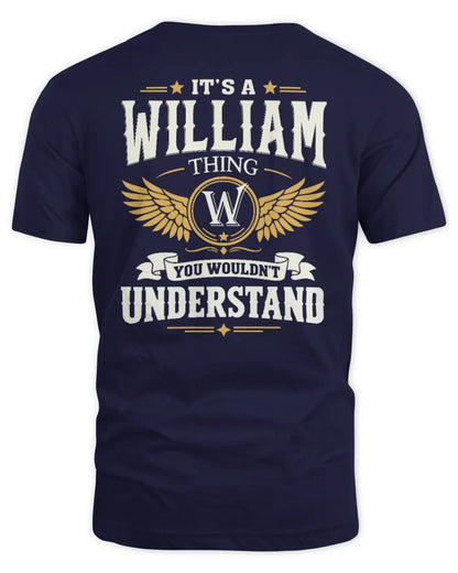 WILLIAM KT06-M008 It’s a [NAME] Thing – You Wouldn’t Understand | Personalized Vintage T-Shirt - Unisex Standard T-Shirt - Navy
