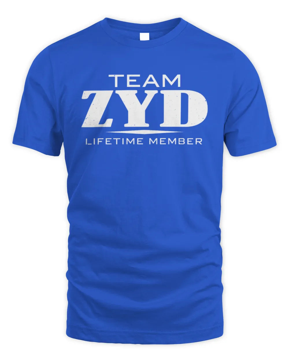 ZYD BL62-K4-128 - Personalized “Team NAME Lifetime Member” - Unisex Standard T-Shirt - Royal