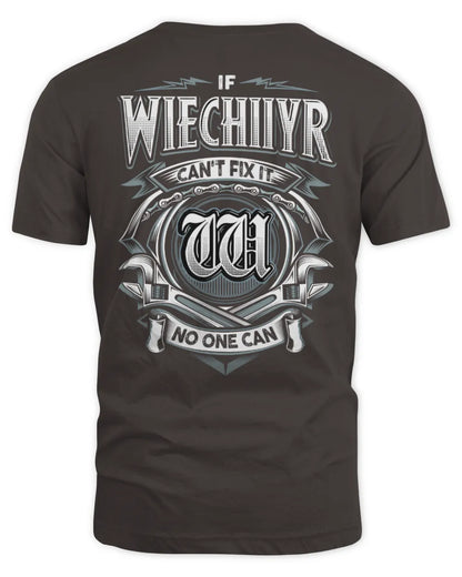 WIECHIIYR AP81-K4-626 - Personalized Ahmed Quote Apparel “If Ahmed Can't Fix It, No One Can” - Unisex Standard T-Shirt - Dark Chocolate