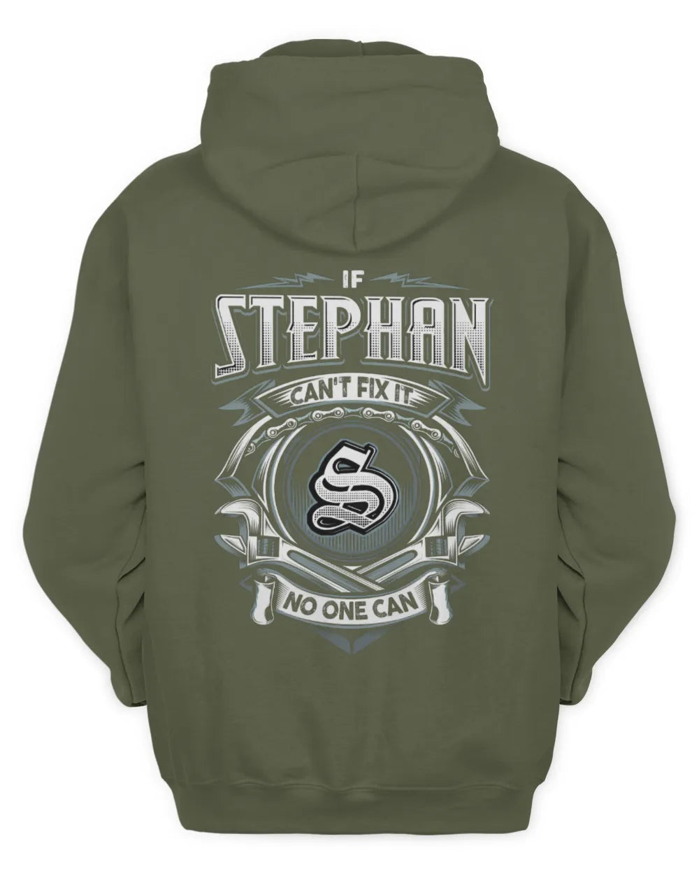 STEPHAN AP81-K4-626 - Personalized Ahmed Quote Apparel “If Ahmed Can't Fix It, No One Can” - Unisex Hoodie - Military Green