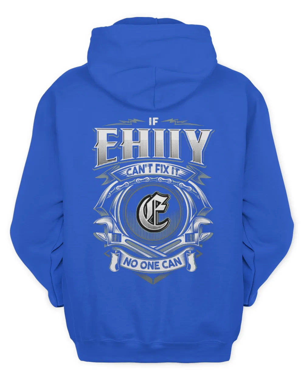 EHIIY AP81-K4-626 - Personalized Ahmed Quote Apparel “If Ahmed Can't Fix It, No One Can” - Unisex Hoodie - Royal