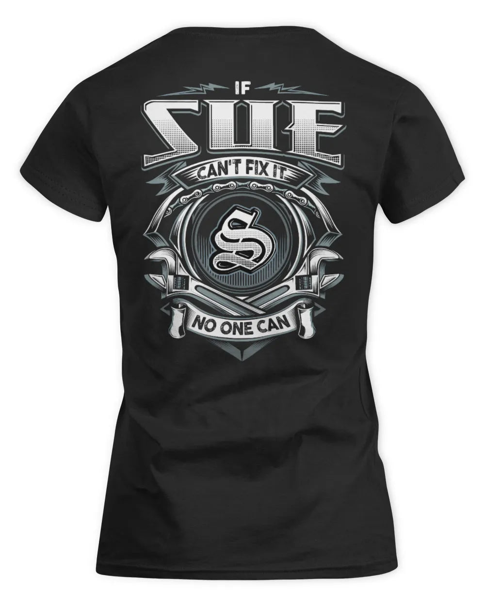 SUE AP81-K4-626 - Personalized Ahmed Quote Apparel “If Ahmed Can't Fix It, No One Can” - Women's Standard T-Shirt - Black