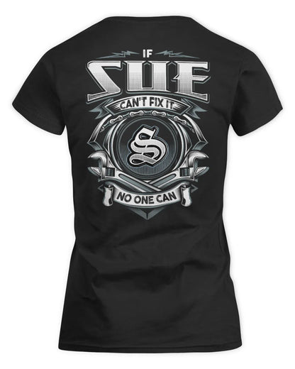 SUE AP81-K4-626 - Personalized Ahmed Quote Apparel “If Ahmed Can't Fix It, No One Can” - Women's Standard T-Shirt - Black