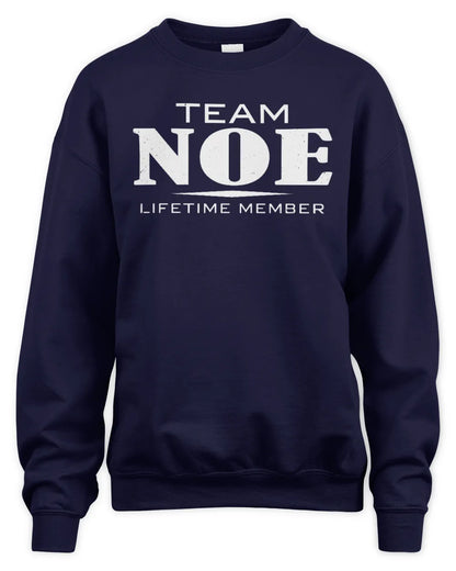 NOE BL62-K4-128 - Personalized “Team NAME Lifetime Member” - Unisex Sweatshirt - Navy