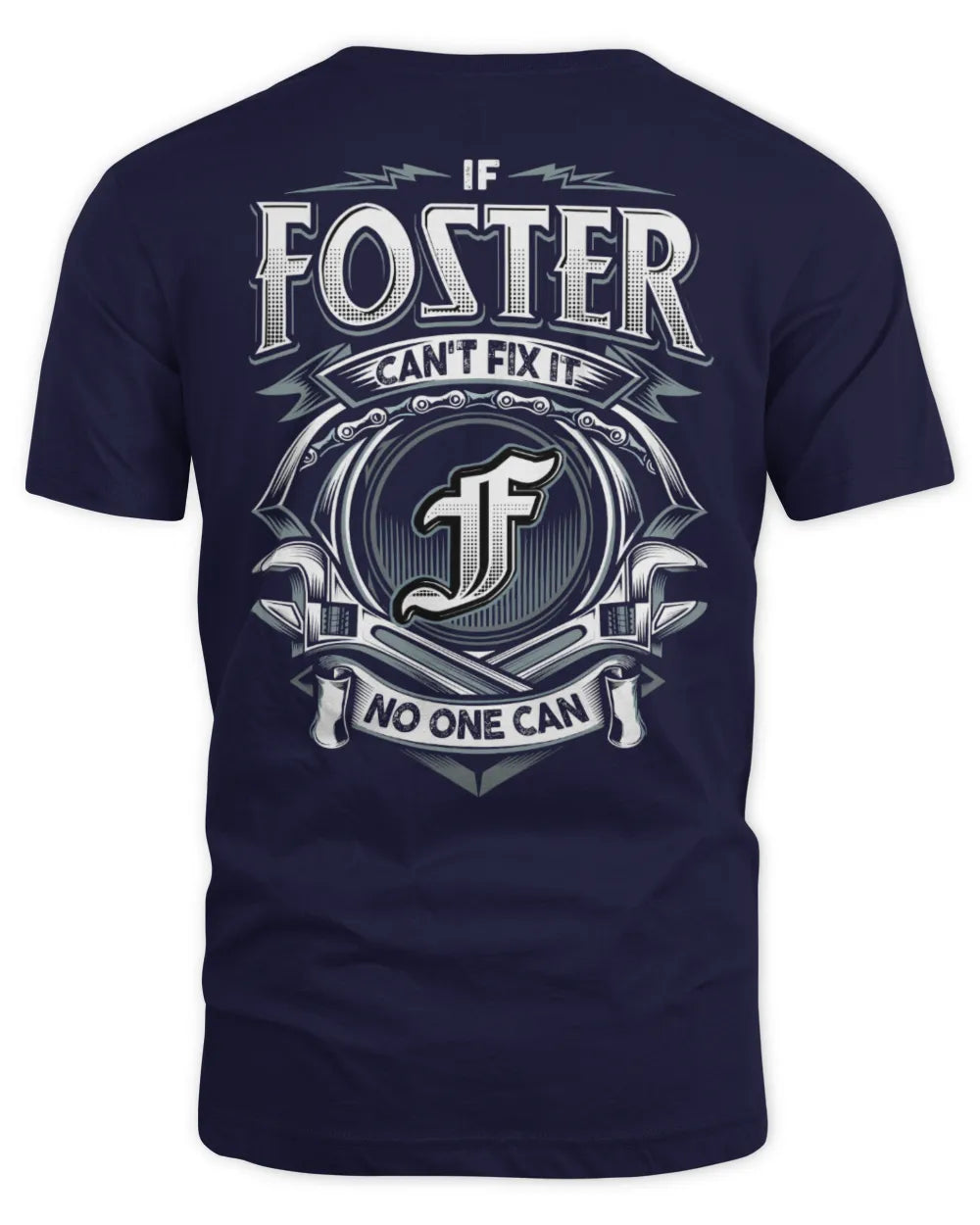 FOSTER AP81-K4-626 - Personalized Ahmed Quote Apparel “If Ahmed Can't Fix It, No One Can” - Unisex Standard T-Shirt - Navy