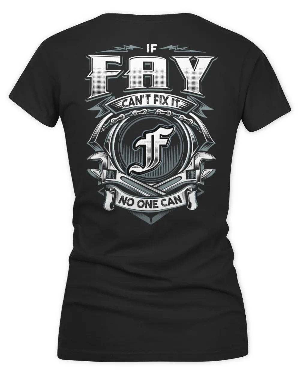FAY AP81-K4-626 - Personalized Ahmed Quote Apparel “If Ahmed Can't Fix It, No One Can” - Women's V-Neck T-Shirt - Black