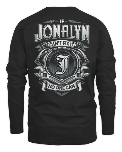 JONALYN AP81-K4-626 - Personalized Ahmed Quote Apparel “If Ahmed Can't Fix It, No One Can” - Men's Long Sleeved T-Shirt - Black