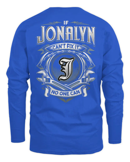 JONALYN AP81-K4-626 - Personalized Ahmed Quote Apparel “If Ahmed Can't Fix It, No One Can” - Men's Long Sleeved T-Shirt - Royal