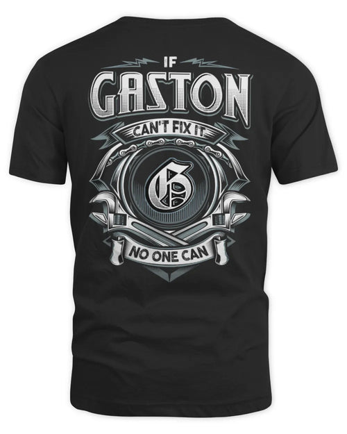 GASTON AP81-K4-626 - Personalized Ahmed Quote Apparel “If Ahmed Can't Fix It, No One Can” - Unisex Standard T-Shirt - Black