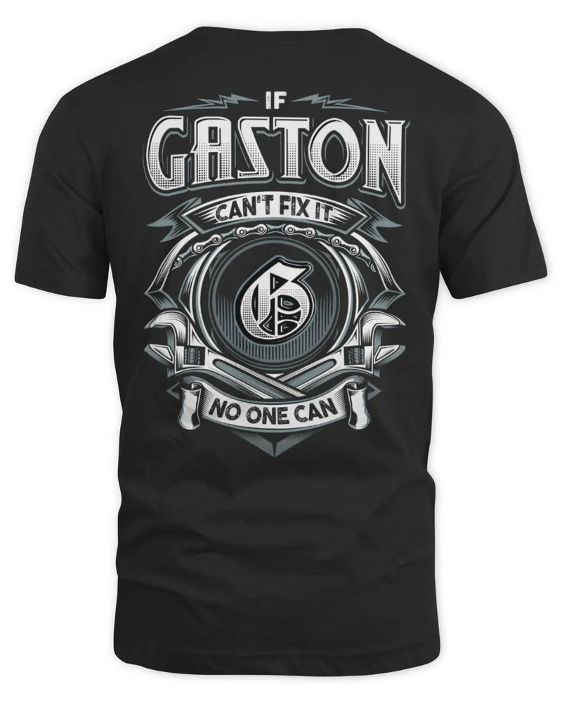 GASTON AP81-K4-626 - Personalized Ahmed Quote Apparel “If Ahmed Can't Fix It, No One Can” - Unisex Standard T-Shirt - Black