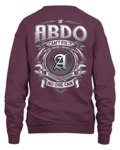 ABDO AP81-K4-626 - Personalized Ahmed Quote Apparel “If Ahmed Can't Fix It, No One Can” - Unisex Sweatshirt - Maroon