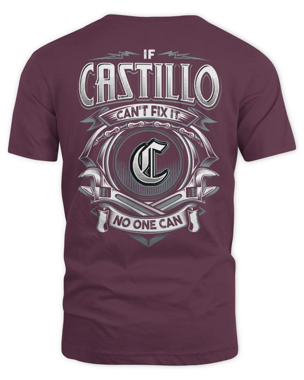 CASTILLO AP81-K4-626 - Personalized Ahmed Quote Apparel “If Ahmed Can't Fix It, No One Can” - Unisex Standard T-Shirt - Maroon