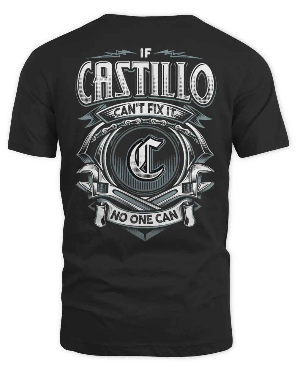 CASTILLO AP81-K4-626 - Personalized Ahmed Quote Apparel “If Ahmed Can't Fix It, No One Can” - Unisex Standard T-Shirt - Black