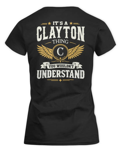 CLAYTON KT06-M008 It’s a [NAME] Thing – You Wouldn’t Understand | Personalized Vintage T-Shirt - Women's Standard T-Shirt - Black