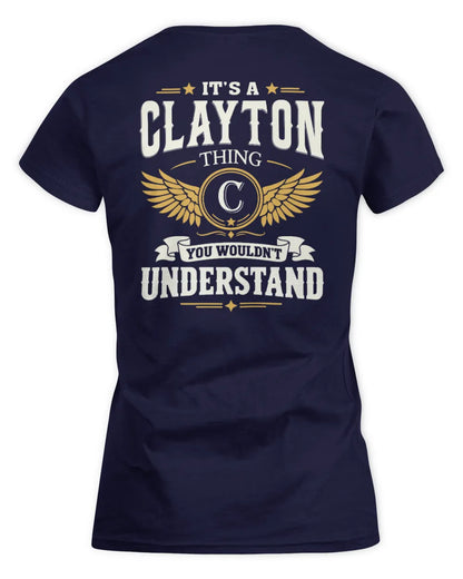 CLAYTON KT06-M008 It’s a [NAME] Thing – You Wouldn’t Understand | Personalized Vintage T-Shirt - Women's Standard T-Shirt - Navy