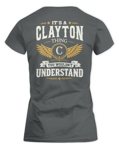 CLAYTON KT06-M008 It’s a [NAME] Thing – You Wouldn’t Understand | Personalized Vintage T-Shirt - Women's Standard T-Shirt - Charcoal