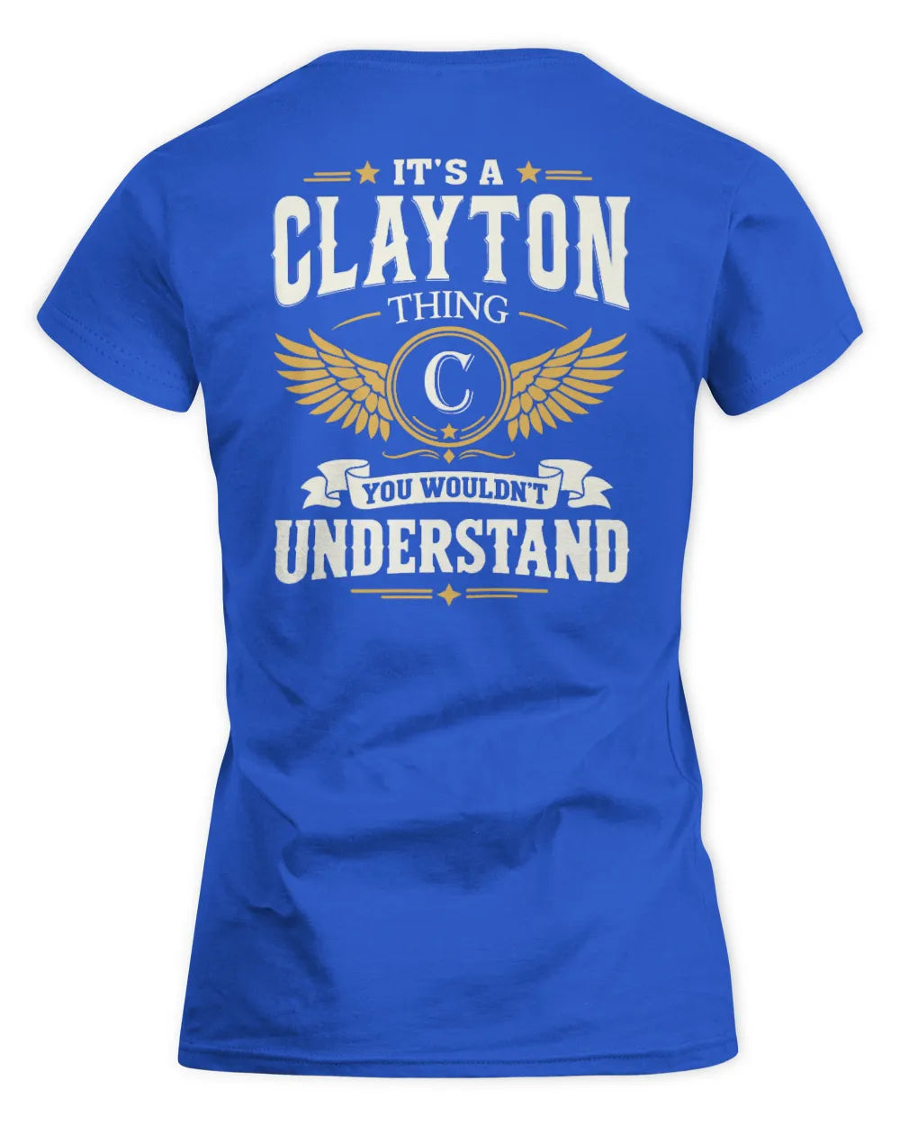 CLAYTON KT06-M008 It’s a [NAME] Thing – You Wouldn’t Understand | Personalized Vintage T-Shirt - Women's Standard T-Shirt - Royal