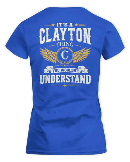 CLAYTON KT06-M008 It’s a [NAME] Thing – You Wouldn’t Understand | Personalized Vintage T-Shirt - Women's Standard T-Shirt - Royal