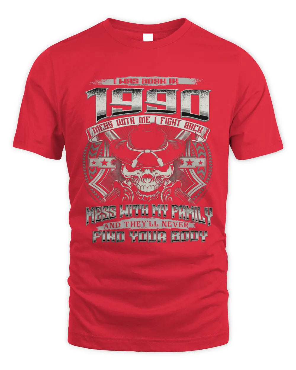 1990 HH89-K2 – Protective Family Quote T-Shirt - Unisex Standard T-Shirt - Red
