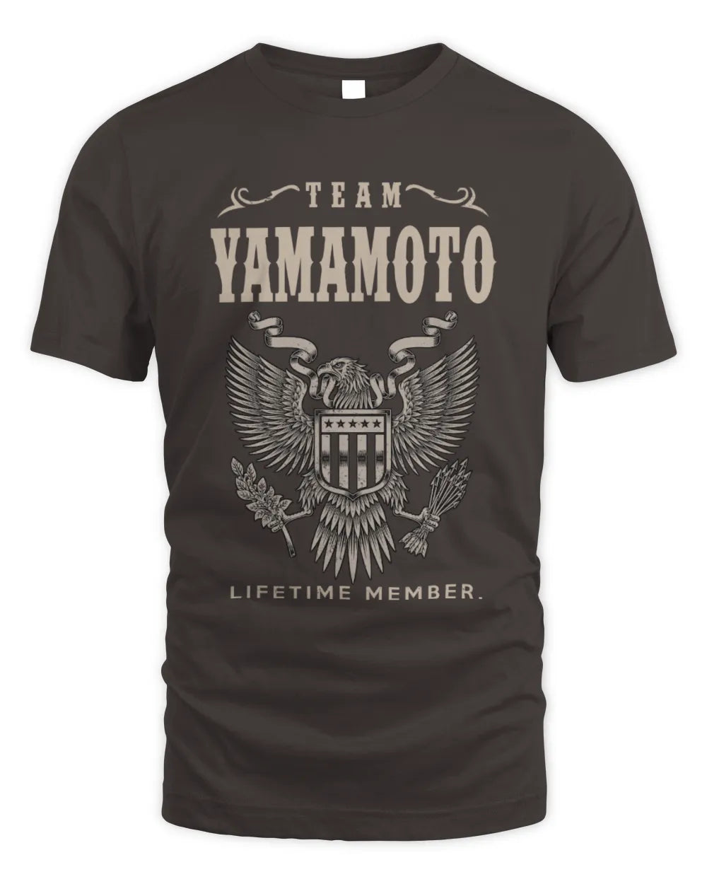 YAMAMOTO TP06-K82 – Personalized Classic Style Apparel “Team NAME Lifetime Member” - Unisex Standard T-Shirt - Dark Chocolate