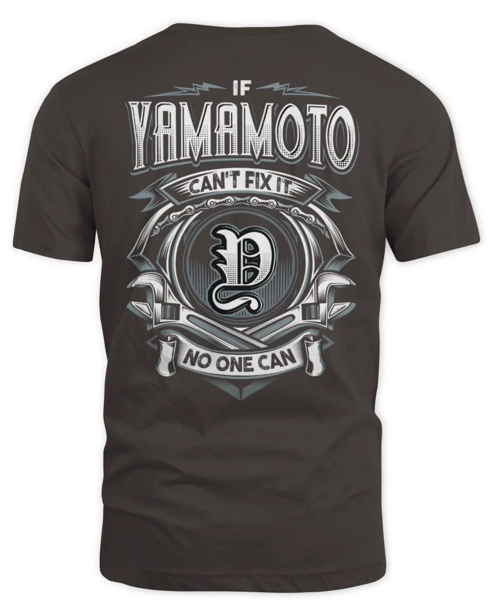 YAMAMOTO AP81-K4-626 - Personalized Ahmed Quote Apparel “If Ahmed Can't Fix It, No One Can” - Unisex Standard T-Shirt - Dark Chocolate