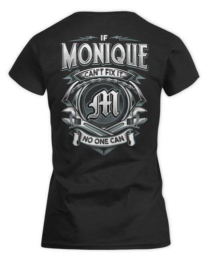 MONIQUE AP81-K4-626 - Personalized Ahmed Quote Apparel “If Ahmed Can't Fix It, No One Can” - Women's Standard T-Shirt - Black