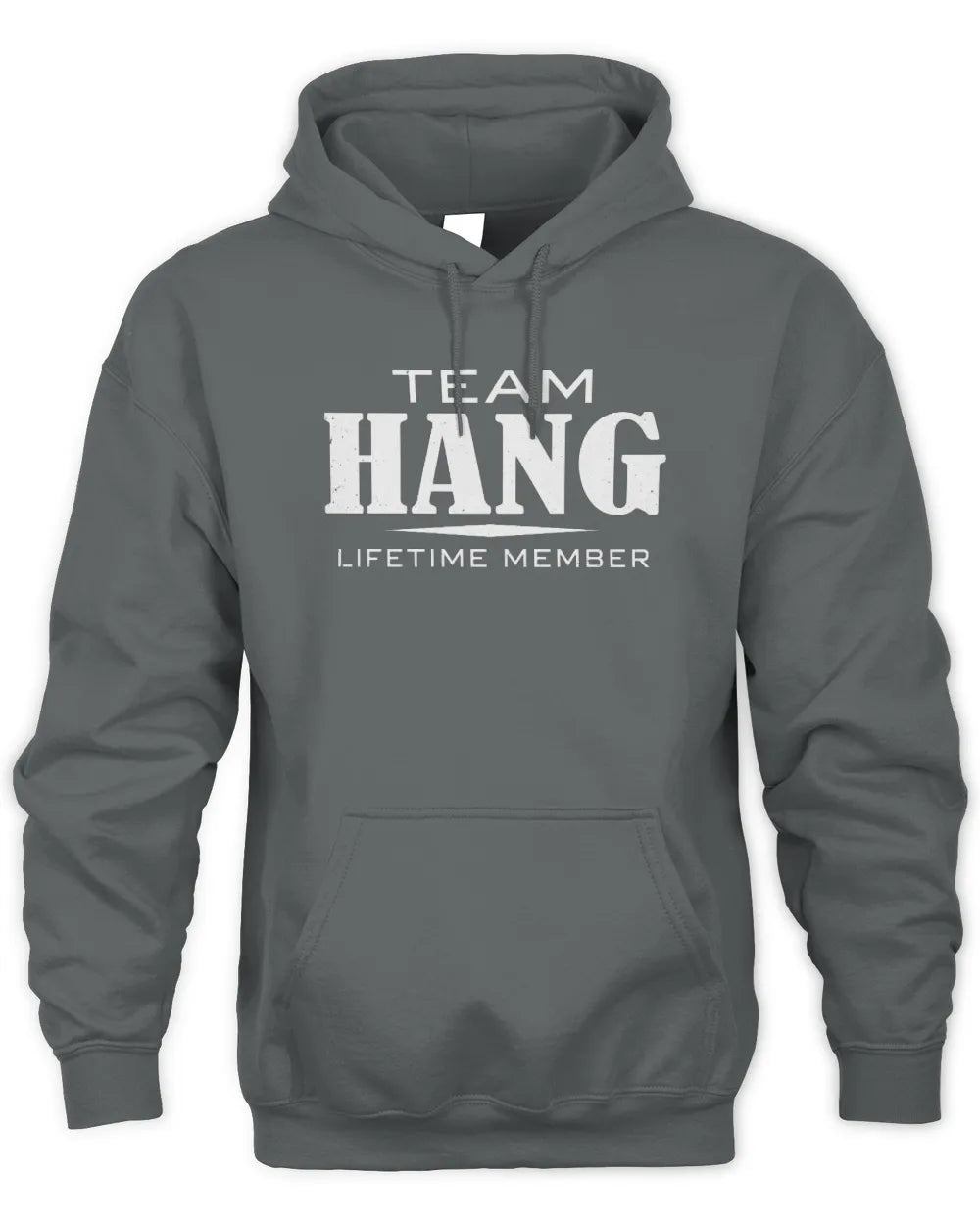 HANG BL62-K4-128 - Personalized “Team NAME Lifetime Member” - Unisex Hoodie - Charcoal