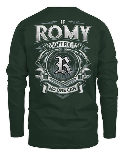ROMY AP81-K4-626 - Personalized Ahmed Quote Apparel “If Ahmed Can't Fix It, No One Can” - Men's Long Sleeved T-Shirt - Forest Green