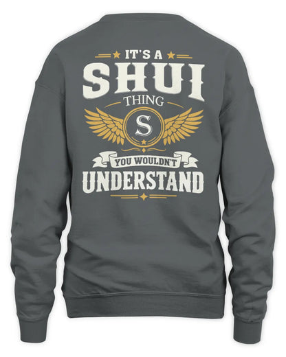SHUI KT06-M008 It’s a [NAME] Thing – You Wouldn’t Understand | Personalized Vintage T-Shirt - Unisex Sweatshirt - Charcoal